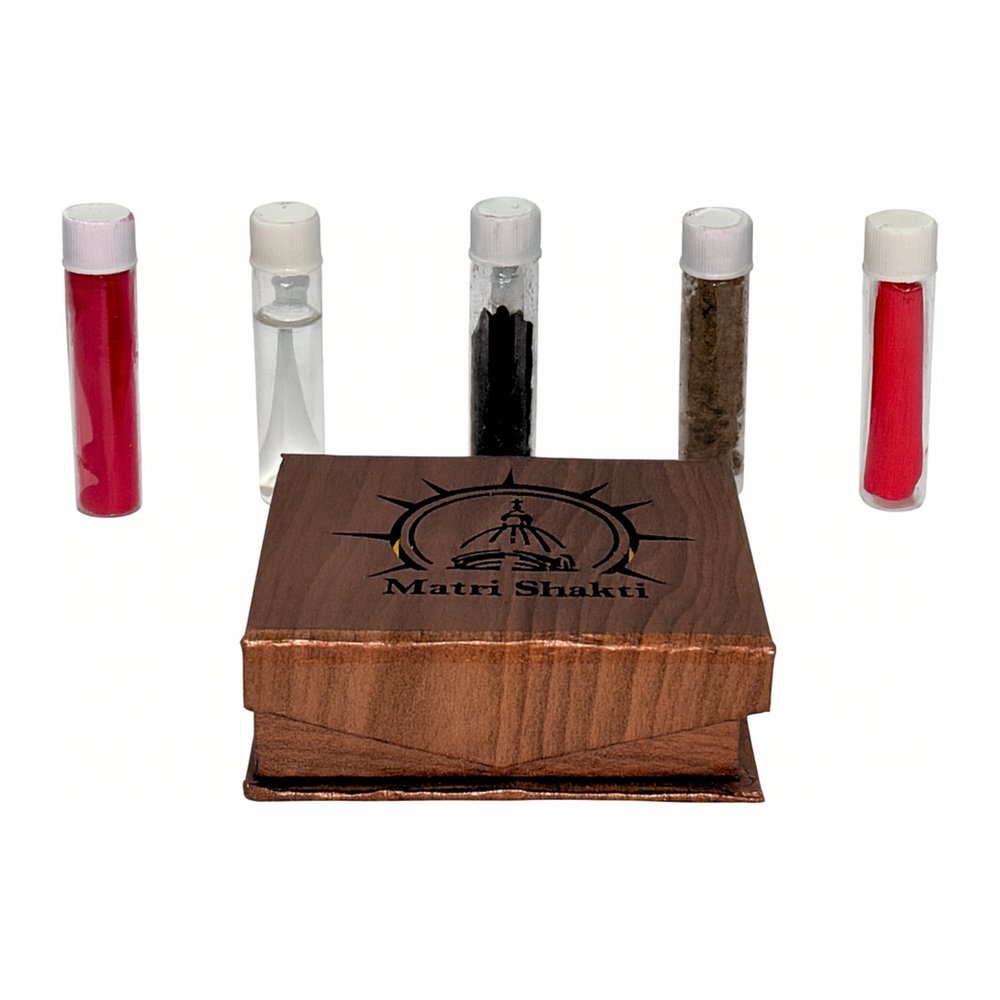 The five sacred elements in vials