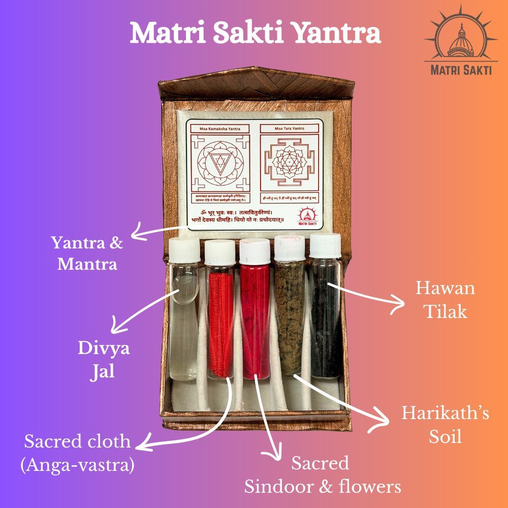 Matri Sakti Yantra — the five sacred elements labelled
